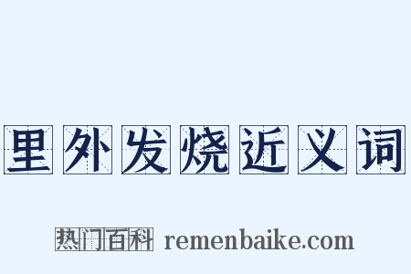 里外发烧近义词是什么意思的图片